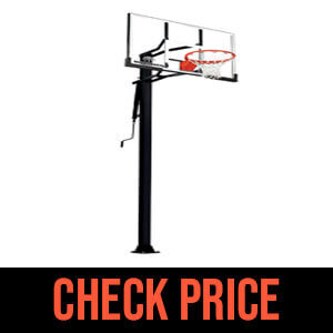 Silverback 54 inch In Ground Basketball Hoop with Adjustable Height Tempered Glass Backboard